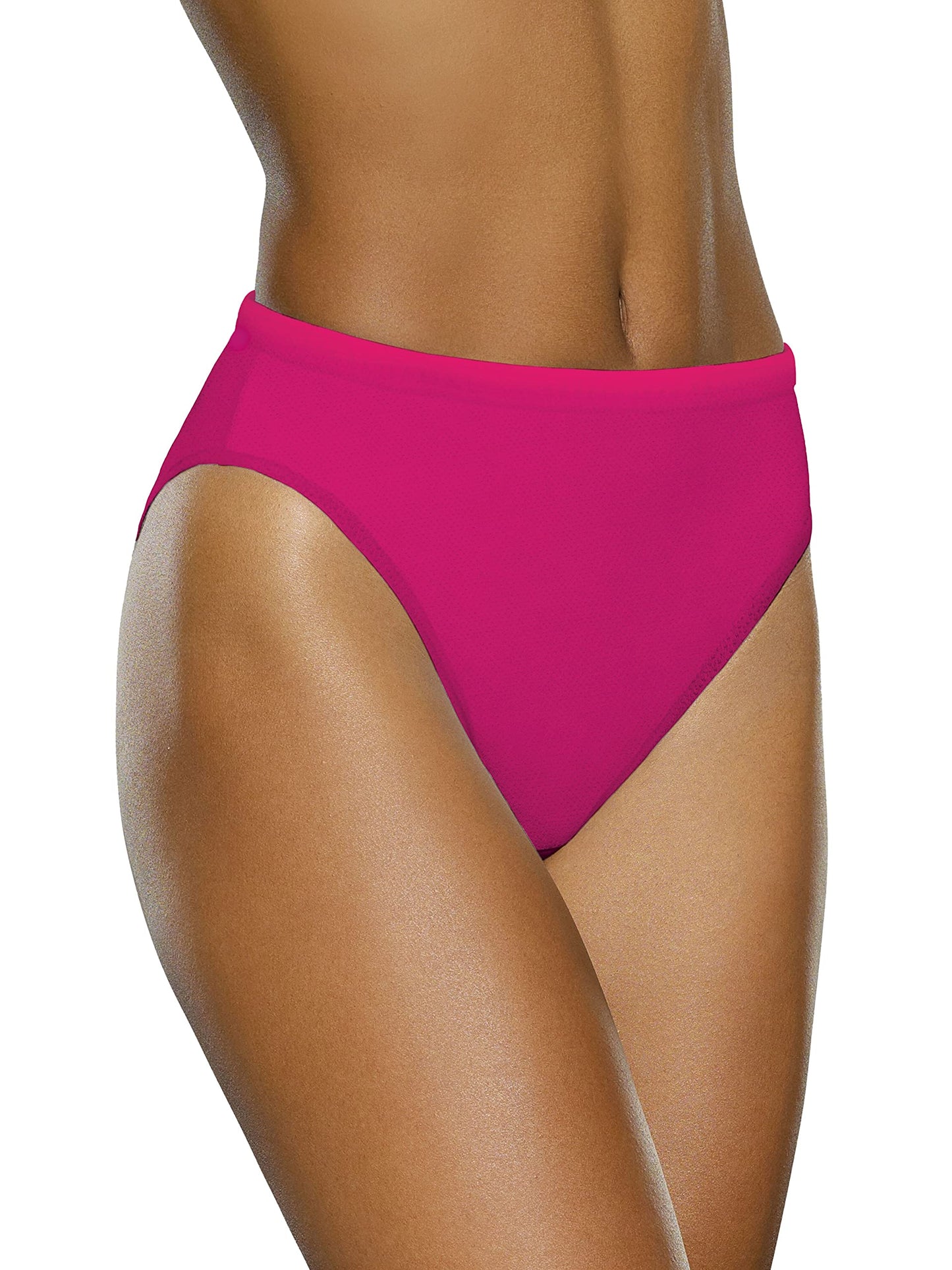 Fruit of the Loom Women's Premium Underwear (Ultra Soft, Breathable-Hi Cut-Fashion Assorted, 10