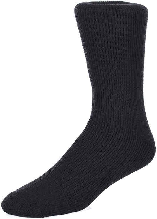 Men's Polar Extreme Moisture Wicking Insulated Thermal Socks in 4 Great Colors (Black),6-12