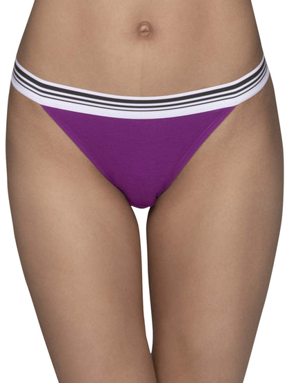 Fruit of the Loom Women's Underwear Soft and Comfy Panties, High Leg Bikini-Modal-Assorted Color, 5