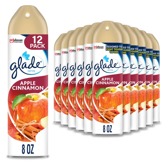 Glade Air Freshener, Aerosol, Powder Fresh, 8 Ounce (Pack of 12)