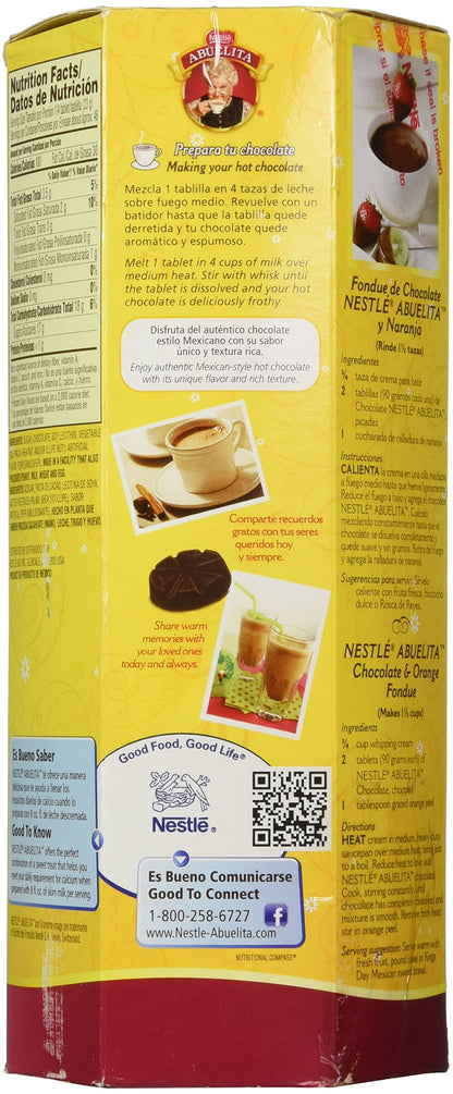 Nestle Nestle Abuelita Authentic Mexican Hot Chocolate Drink 12 Tablets Net Wt 38 Ounce, 38 Ounce