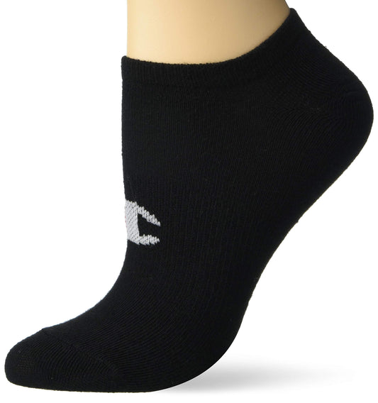 Champion womens Training Sock, 3-pair No Show, White/Grey/Black, 9 11 US