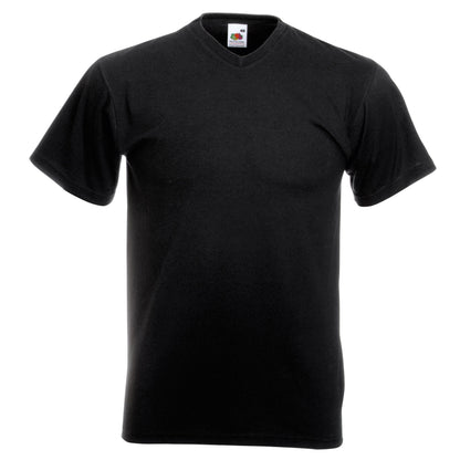 Fruit of the Loom Men's Valueweight V-Neck T-Short Sleeve T-Shirt Medium White