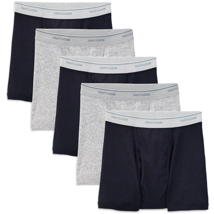 Fruit of the Loom Men's 4-pack Classics Boxer Briefs (X-Large, Assorted)