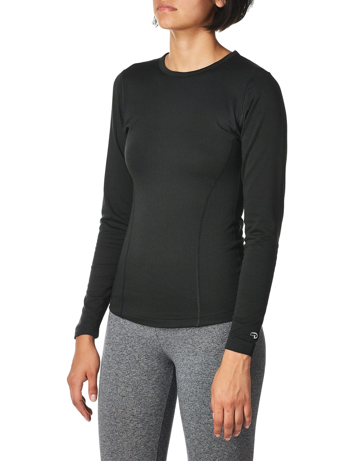 Duofold Women's Heavy Weight Double Layer Thermal Shirt, Black, X Large