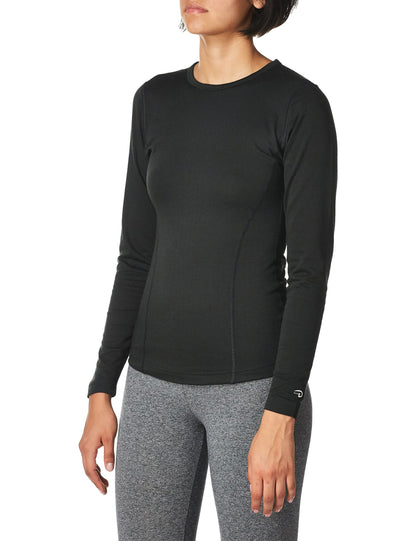 Duofold Women's Heavy Weight Double Layer Thermal Shirt, Black, X Large