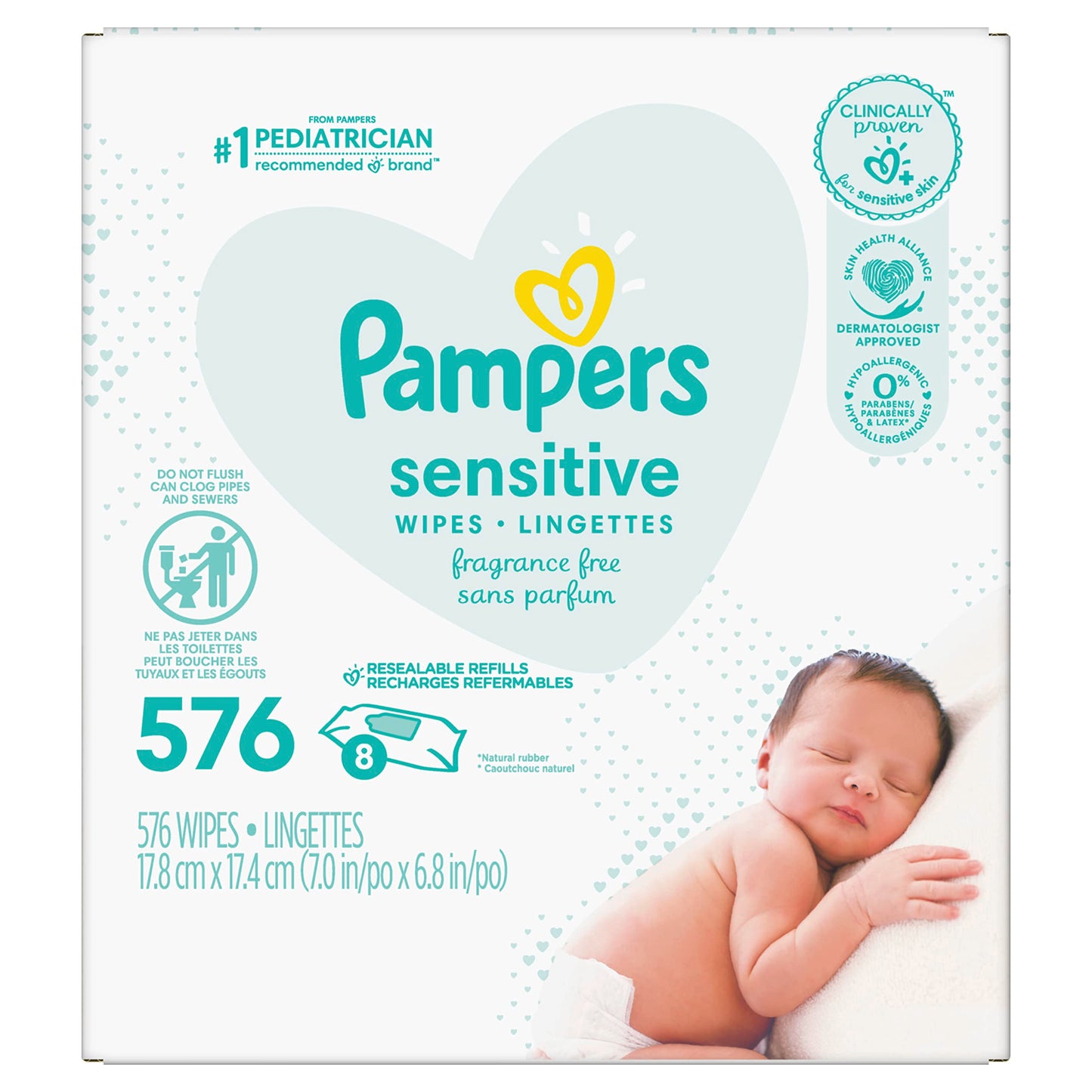 pampers sensitive baby wipes 864 ct OLD