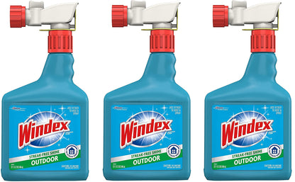 Windex mnh Outdoor Glass & Patio Cleaner, 3 Pack of 32 oz