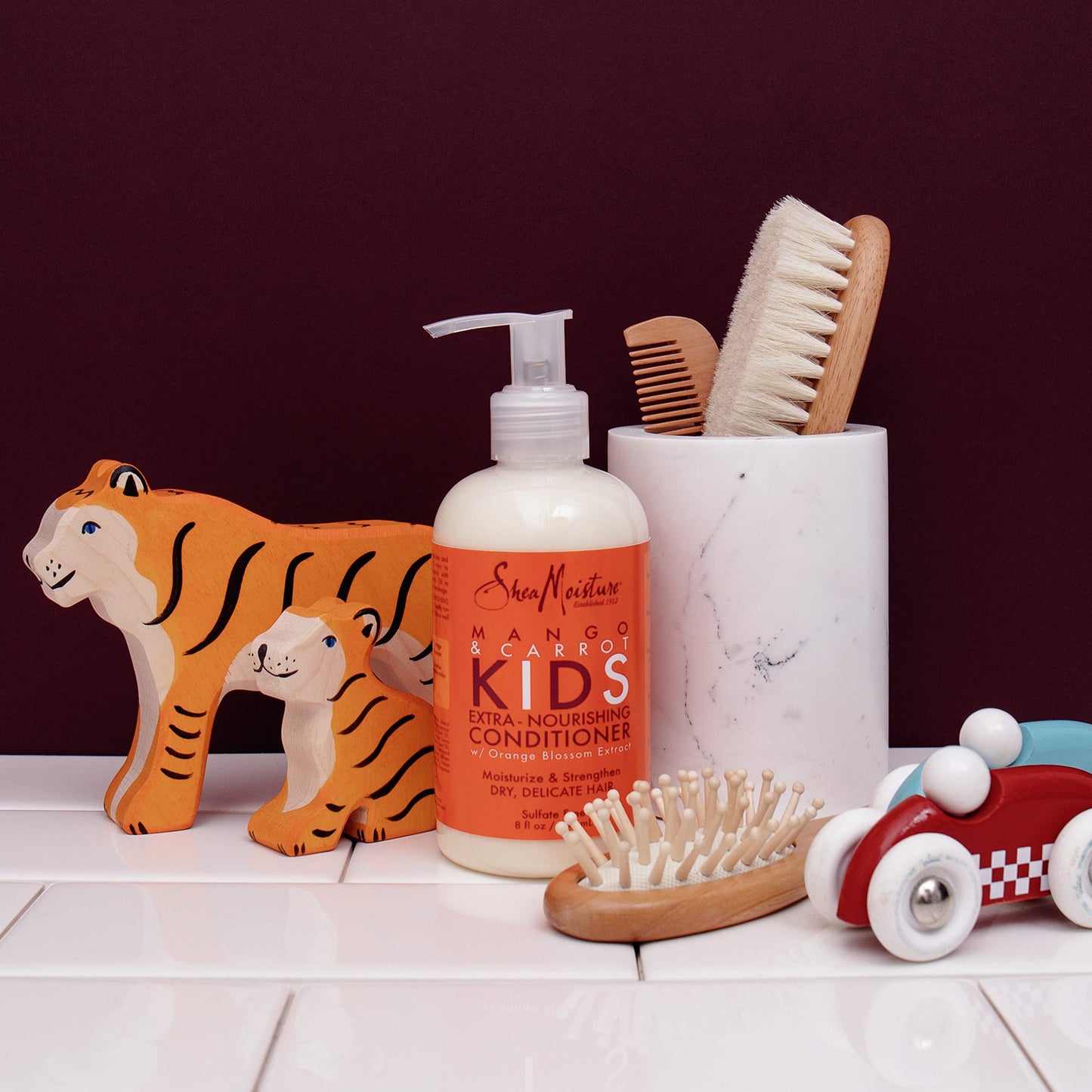 SheaMoisture Kids Conditioner for Kids Hair Mango and Carrot Sulfate Free Conditioner 8 oz