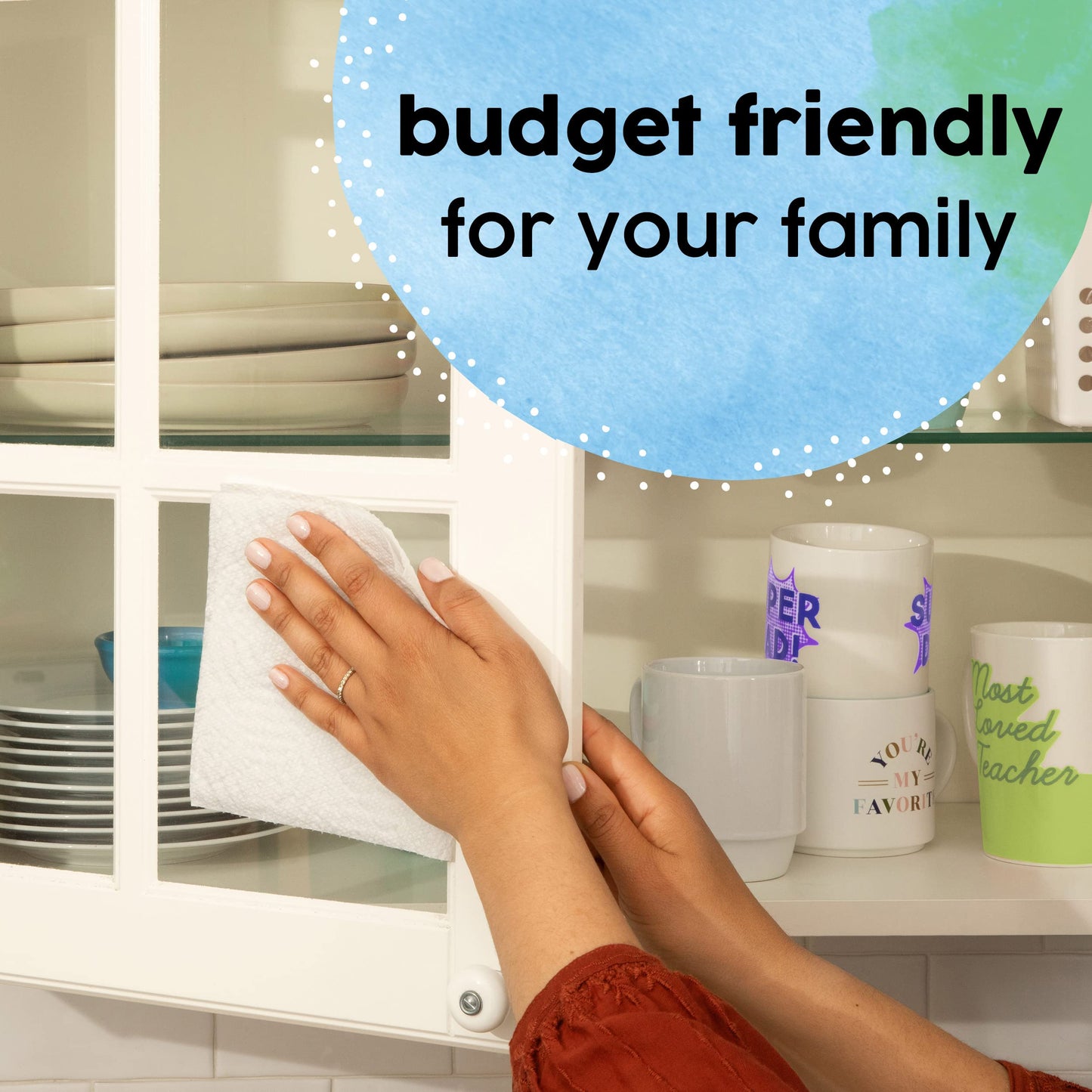 Bounty Essentials Select-A-Size Paper Towels, White, 6 Big Rolls = 8 Regular Rolls, 6 Count
