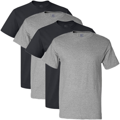 Fruit of the Loom Men's Crew Neck T-Shirt Multipack, Black/Grey (5 Pack), X-Large