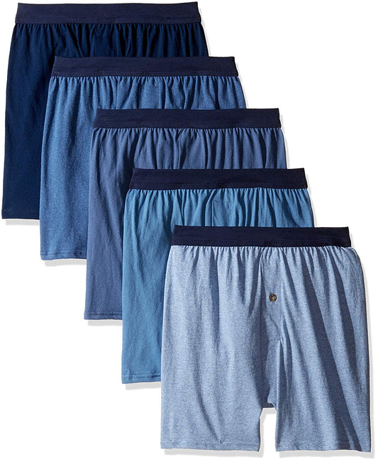 Hanes Men's 5-Pack FreshIQ ComfortSoft Boxer with ComfortFlex Waistbands (Assorted, XXXX-Large)