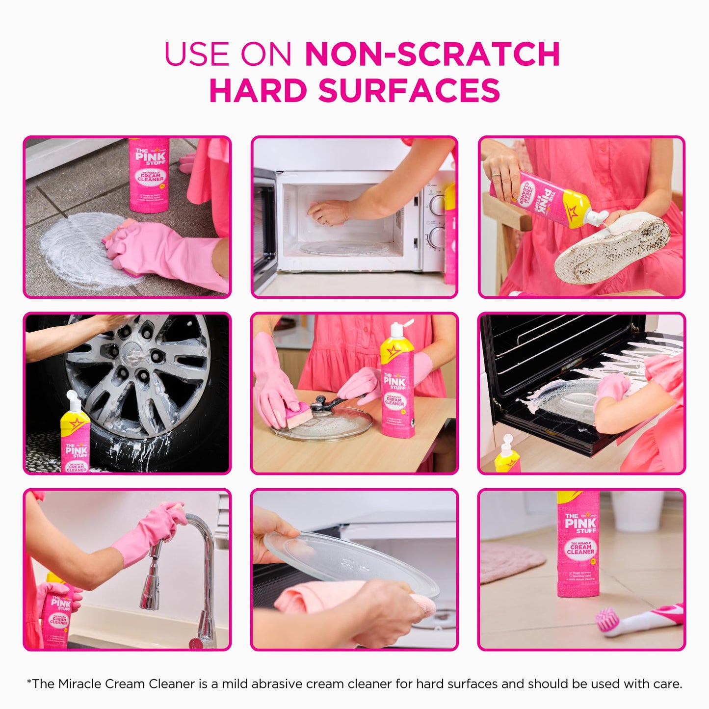 Stardrops The Pink Stuff Multi-Purpose Spray & Cream Cleaner Bundle - Tough on Stains, Gentle on Surfaces, All-Purpose Cleaning Solution (2-Pack)
