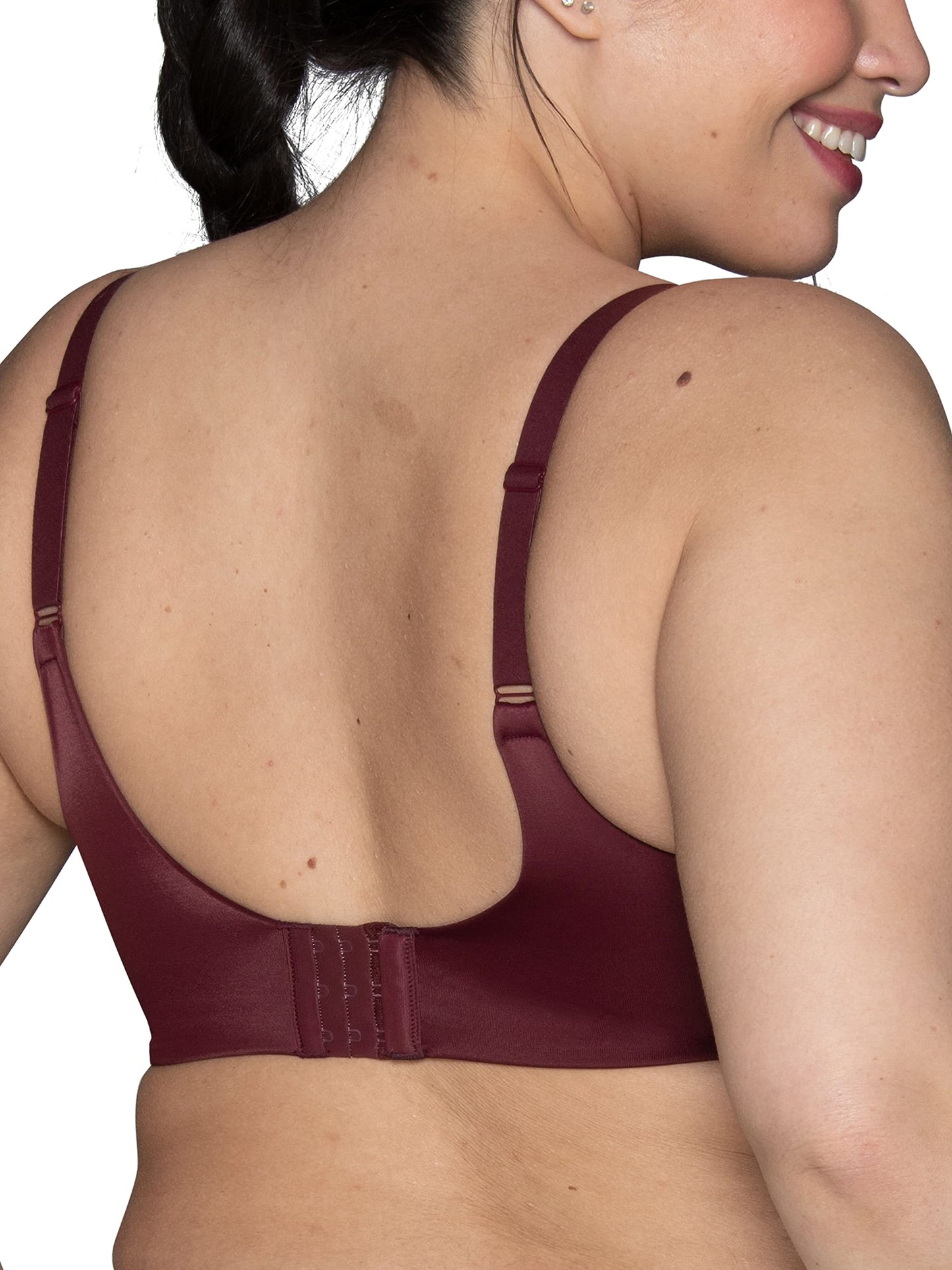 Vanity Fair Women's Beauty Back Smoothing Wireless Bra, Comfort and Support, Simple Sizing Available S-3XL, Flushed Fig