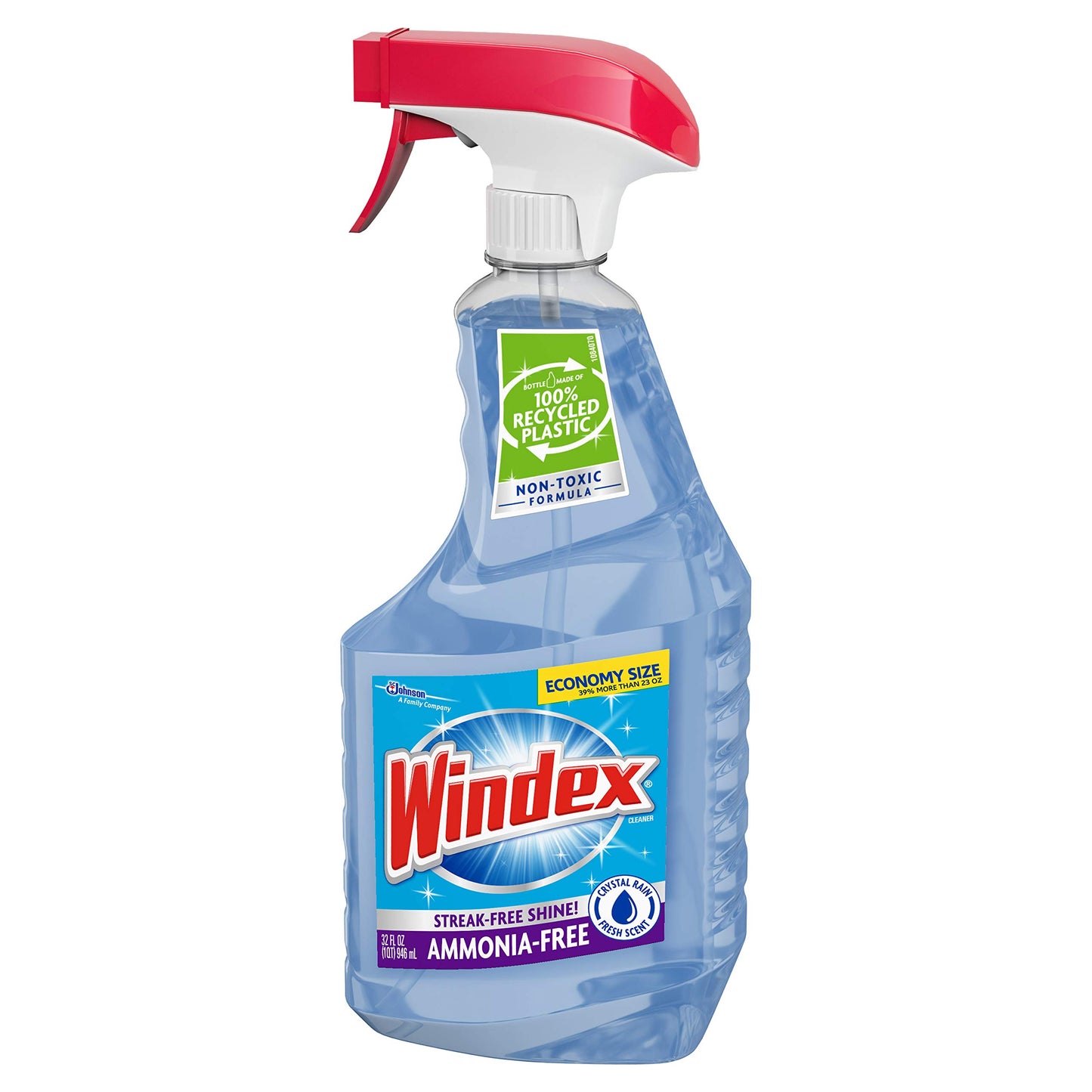 Windex Glass Cleaner, Original Blue, Spray Bottle, 32 fl oz