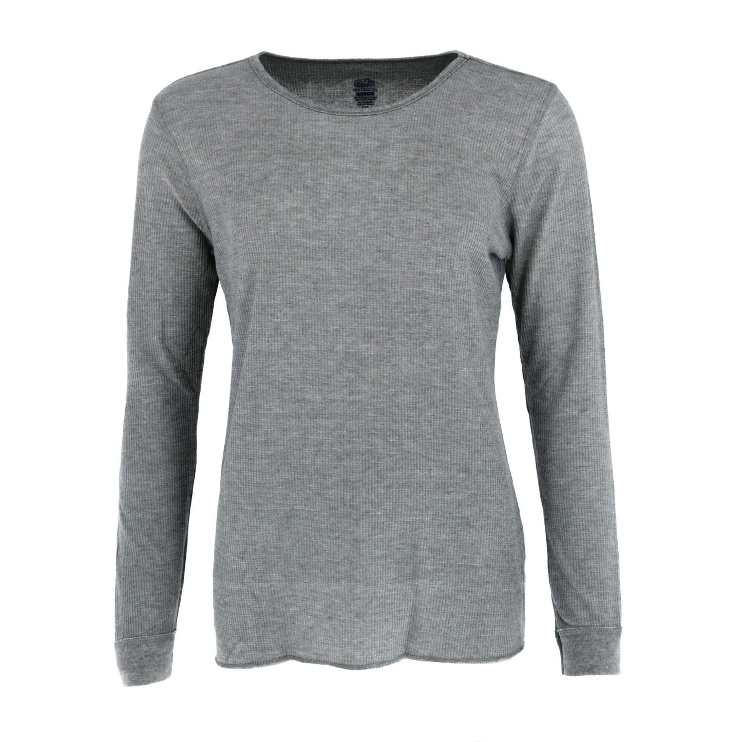 Fruit of the Loom Women's Waffle Thermal Underwear Top, Black Soot, XX-Large