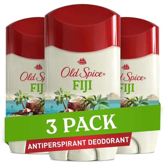Old Spice Men's Antiperspirant & Deodorant Fiji with Palm Tree, 2.6oz (Pack of 3)