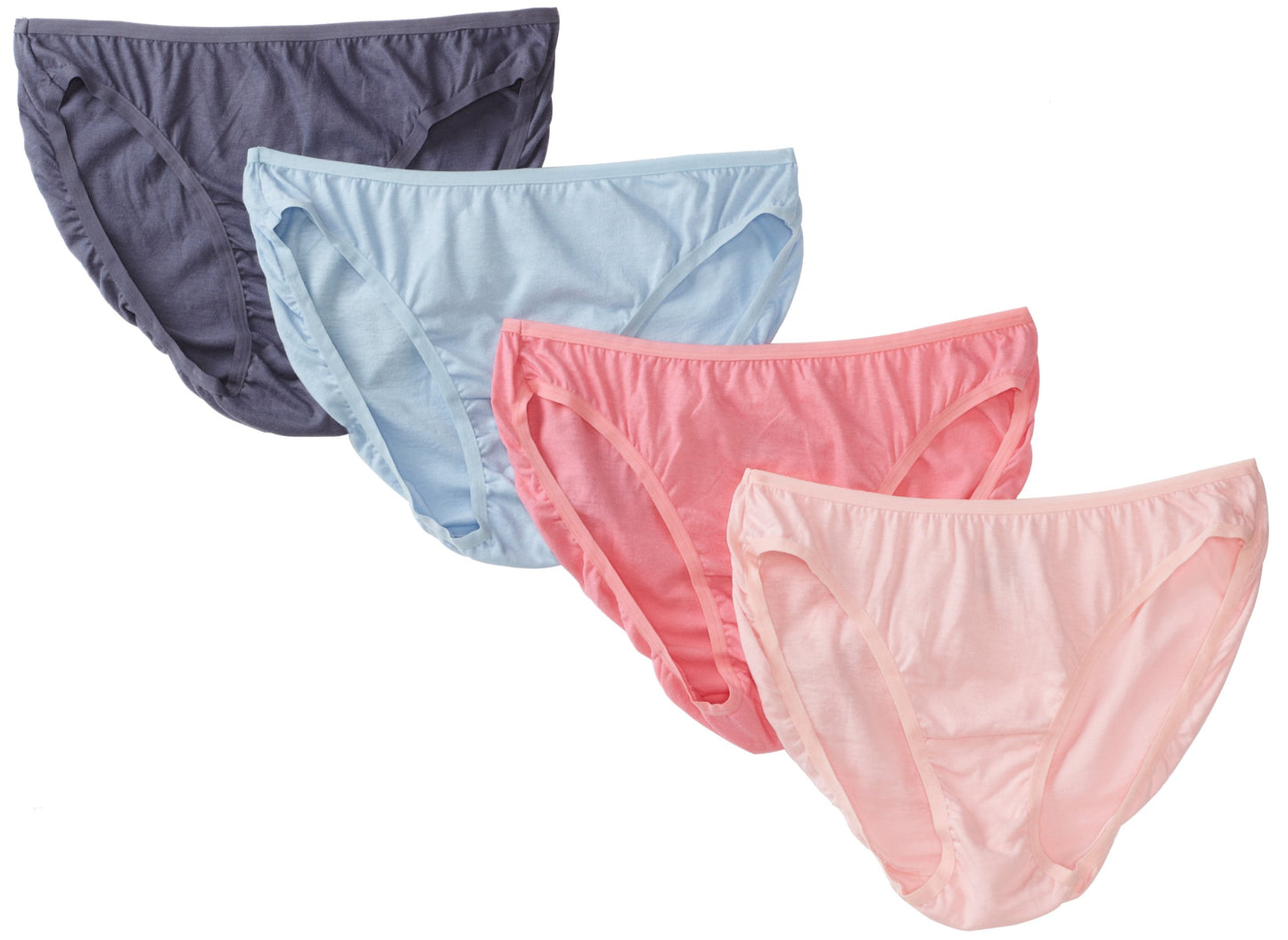 Fruit of the Loom Women's 4-Pack Cotton Fashion Bikini Panties,Assorted,5