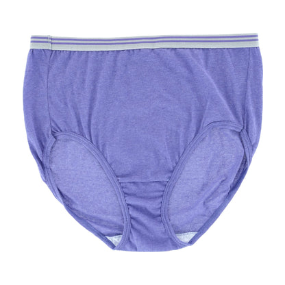 Fit for Me Womens Plus Heather Assorted Brief Underwear, 6 Pack, 9, ASSORTED