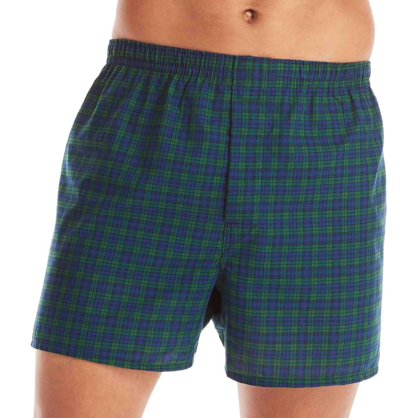 Hanes Men's TAGLESS® Tartan Boxers with Comfort Flex® Waistband 5-Pack