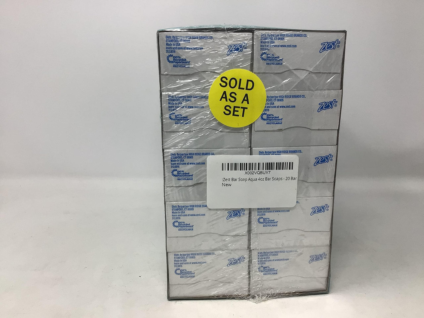 :Zest Bar Soap Aqua 4oz Bar Soaps - 20 Bar