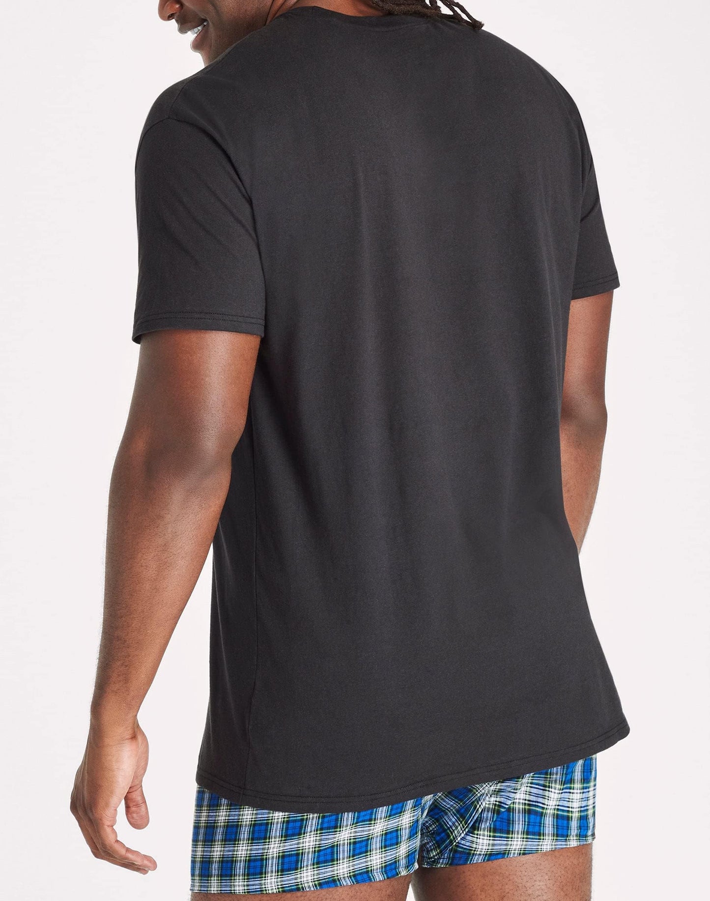 Hanes Mens Ultimate Cotton Tall T-Shirt 4-Pack, XLT, BlackGrey