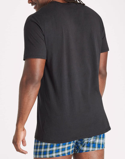 Hanes Mens Ultimate Cotton Tall T-Shirt 4-Pack, XLT, BlackGrey
