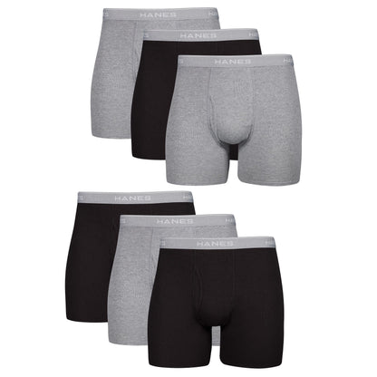 Hanes Men Boxer Briefs, Cool Dri Moisture-Wicking Underwear, 5 Pack - Multicolor, 3X-Large