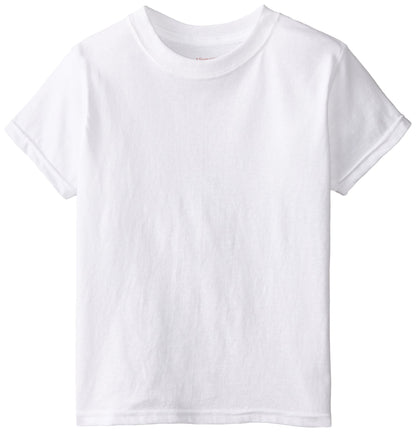 Hanes Boys Crewneck T-Shirt 5 Pack, XL,White