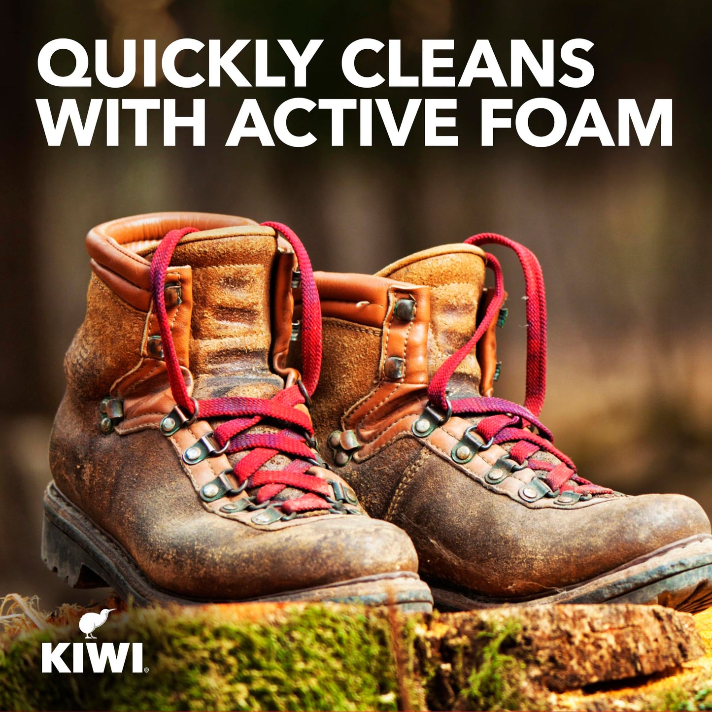 KIWI Quick Dry Boot Cleaner, 5.5 oz (1 Aerosol Spray)