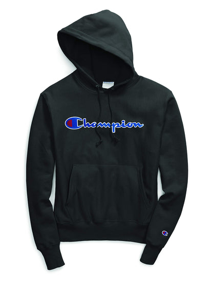 Champion Men's Reverse Weave Pullover Script Logo, White-Y07471, LARGE