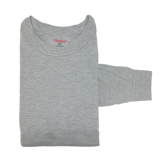Hanes X-Temp 25439 Mens X-Temp Thermal Crew Size Medium - Heather Grey