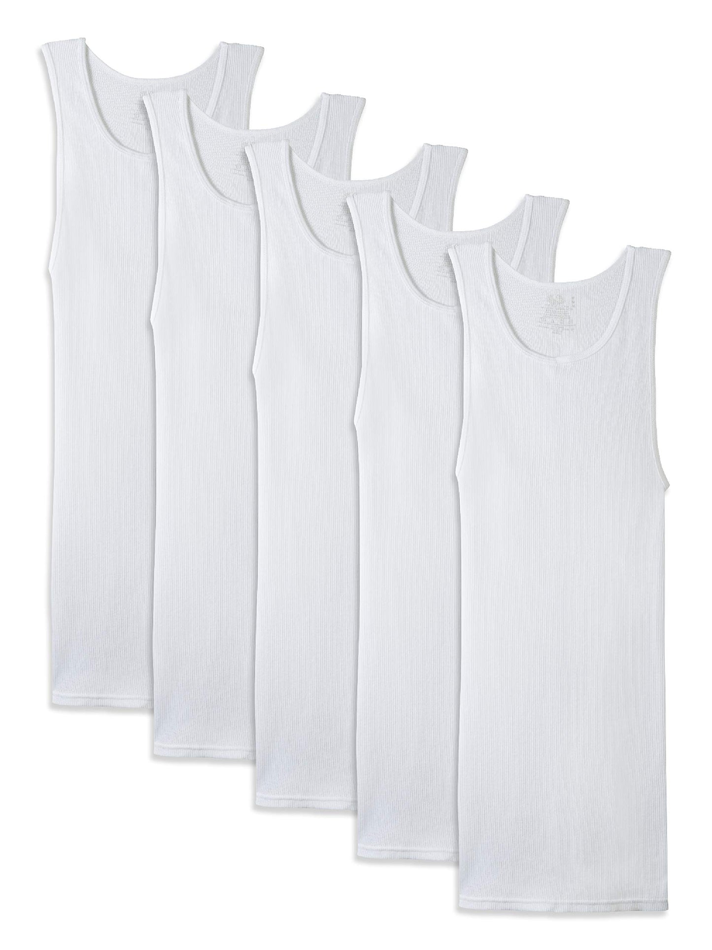 Fruit of the Loom mens Tag-free Tank A-shirt Underwear, White, 3X-Large US