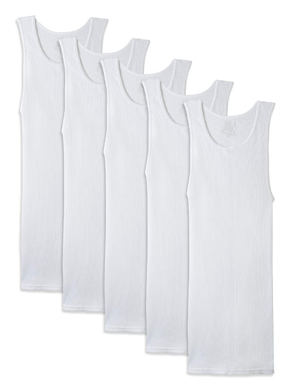 Fruit of the Loom mens Tag-free Tank A-shirt Underwear, White, 3X-Large US