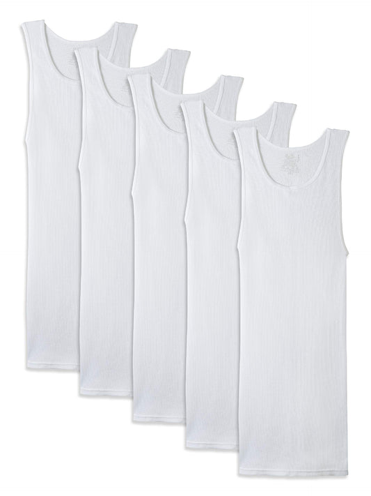 Fruit of the Loom mens Tag-free Tank A-shirt Underwear, White, 3X-Large US