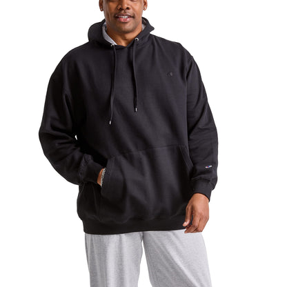 Champion Men's Hoodie, Powerblend, Fleece Striped Sweatshirt for Men (Reg. or Big & Tall)