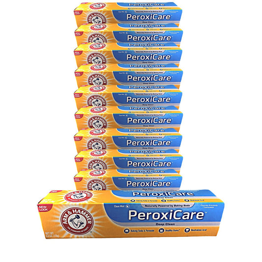 A&H Peroxicare Tart Size 6z Arm & Hammer Peroxicare Baking Soda Toothpaste & Tartar Control Fresh Mint (Pack of 5)