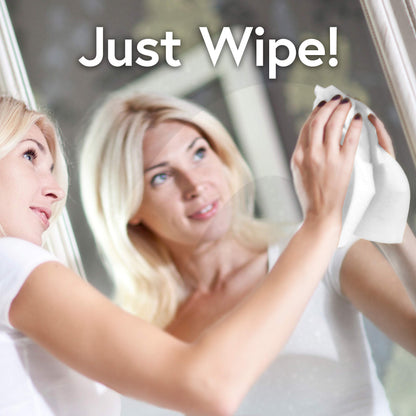 Windex Wipes Glass Cleaning Ammonia Free, Pre-Moistened Glass and Surface Wipes to Clean Home Surfaces, Household Essentials, Original Scent, 38 Count (Pack of 6)