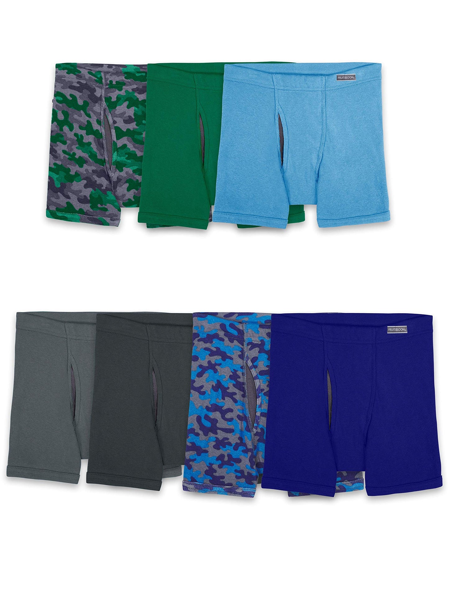 Fruit of the Loom Boys' Boxer Briefs with Coolzone Fly, 168 Pack-Assorted Colors, X-Large