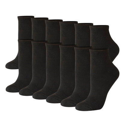 Hanes womens 6-pair Comfort Fit Ankle Sock, Grey/White/Black, 8 12 US