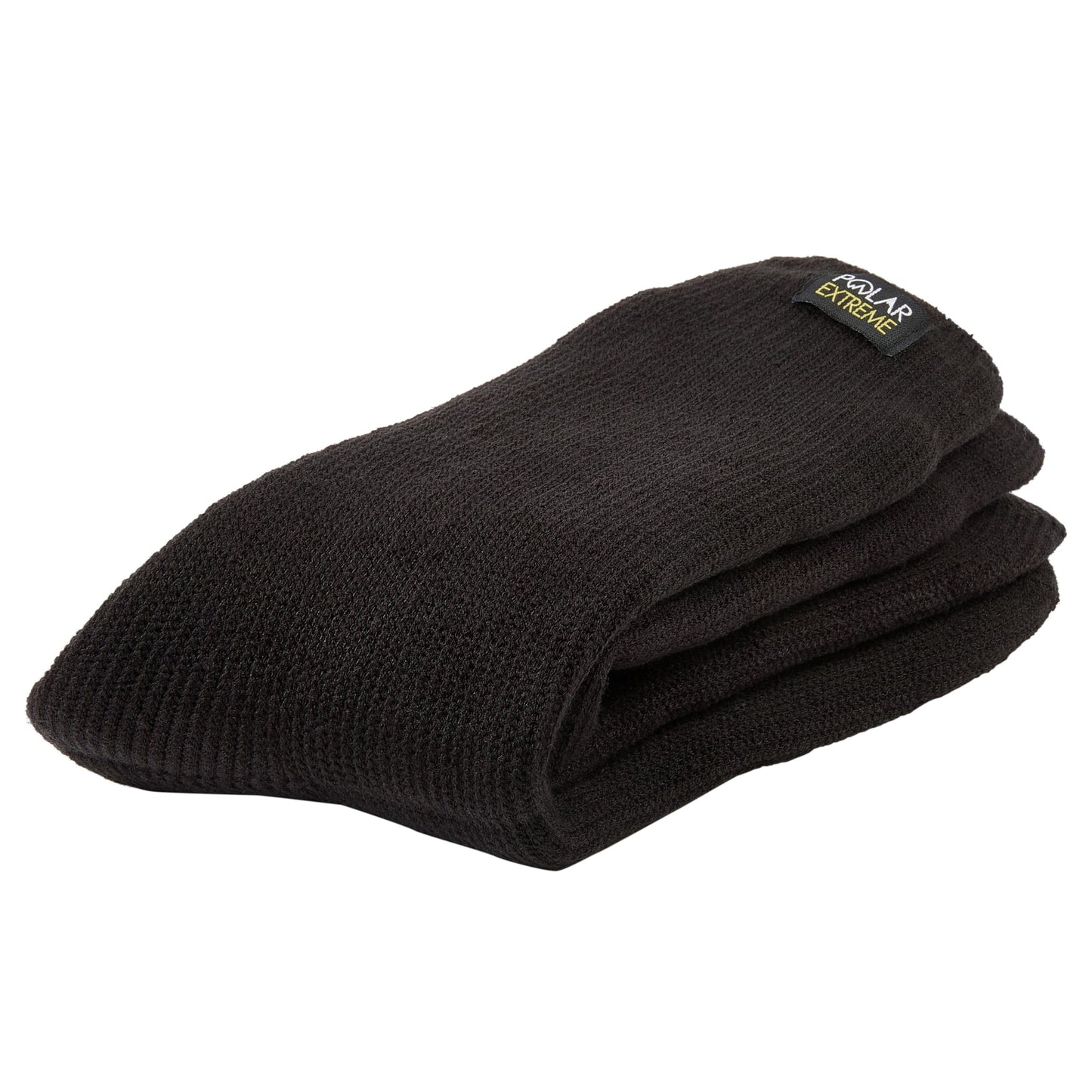 Polar Extreme 2 Pack Men's Heat Trapping Thermal Warmer Black Insulated Winter Boot Socks