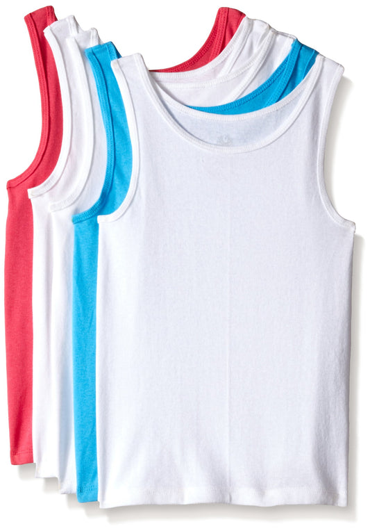 Fruit of the Loom Girls' Assorted Tank (Pack of 5), Small