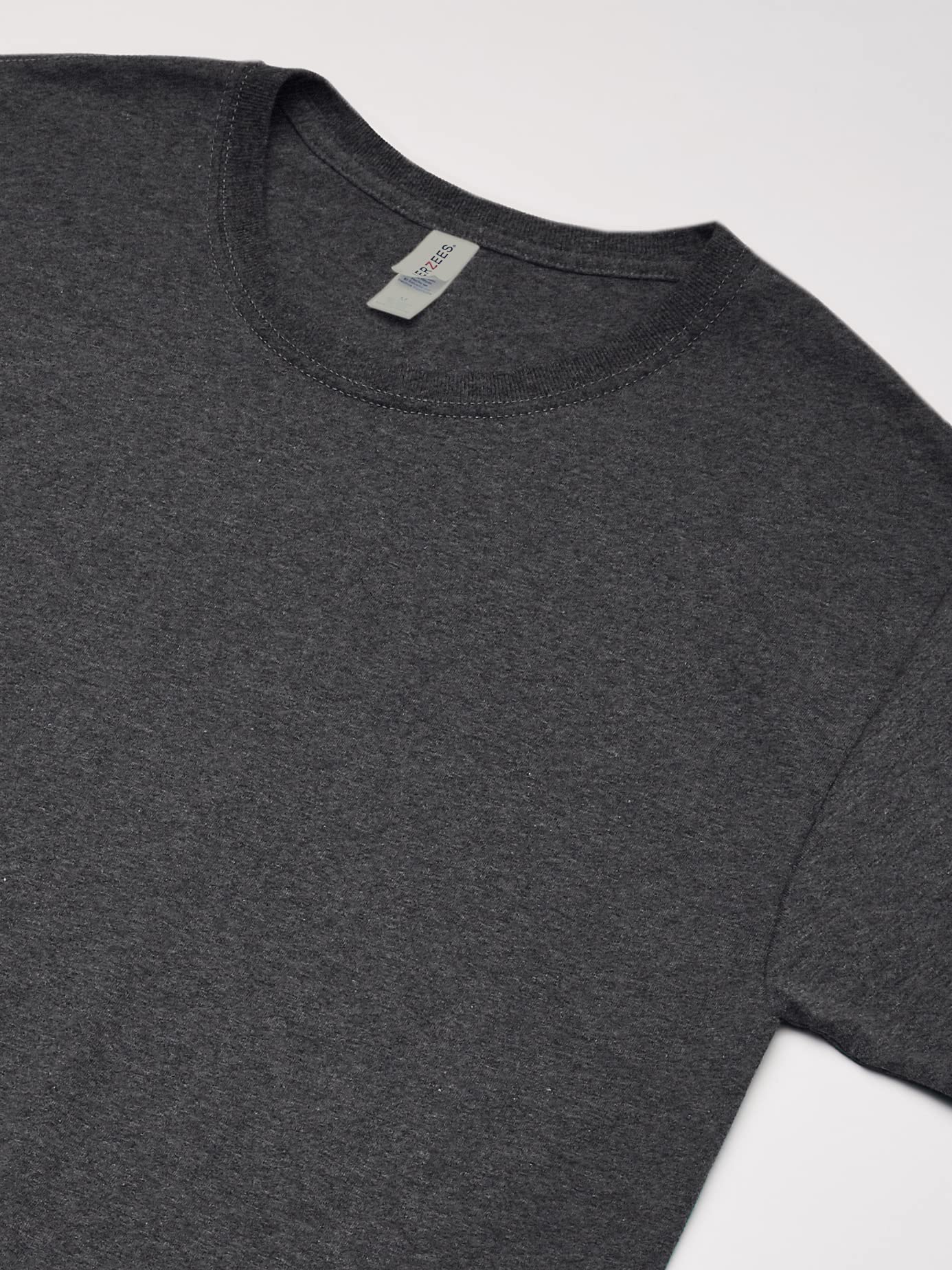 Jerzees Men's Tri-Blend 2 Pack T-Shirt, Black Heather, X-Large