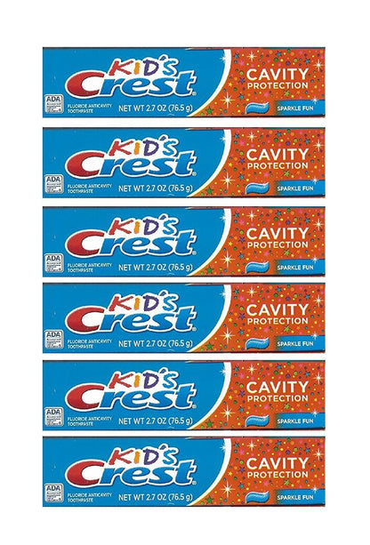 Kids Crest Toothpaste - Cavity Protection, 2.7 Oz,(pack of 6)