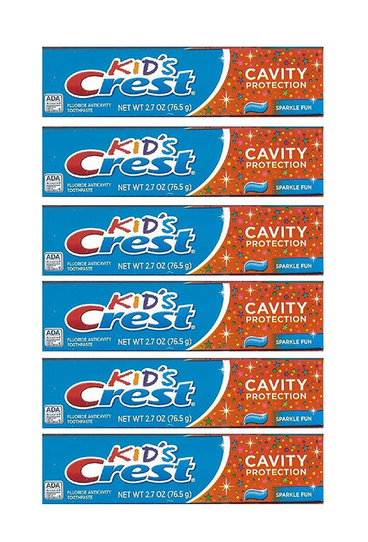 Kids Crest Toothpaste - Cavity Protection, 2.7 Oz,(pack of 6)