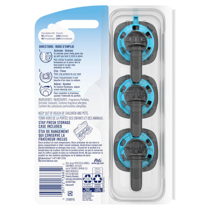 Febreze Car Vent Clips Linen and Sky Air Freshener, 0.04 Pound