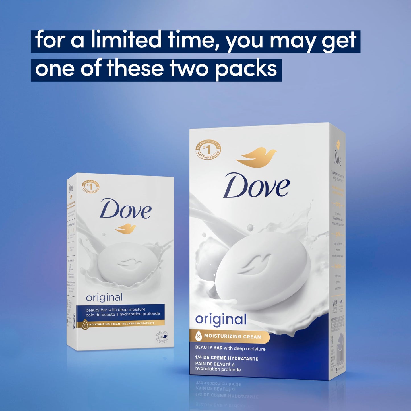 Dove Beauty Bar Soap 12 Bars Original, for Soft, Smooth Skin, with 1/4 Moisturizing Cream 3.75 oz