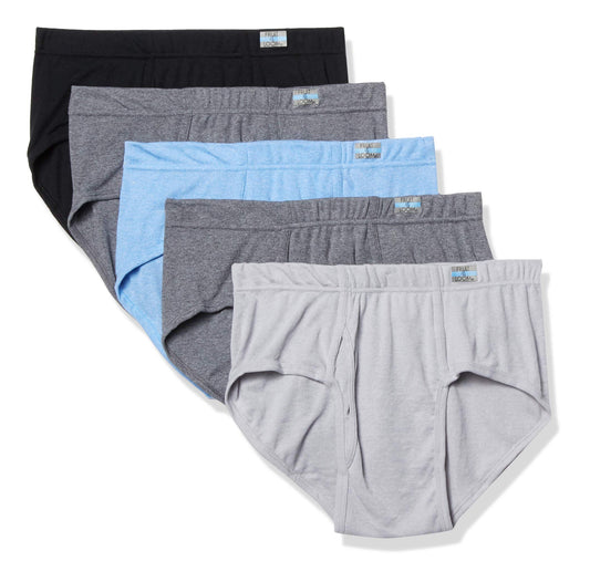 Fruit of the Loom Men's 5pk Fashion Brief, assorted, XX-Large
