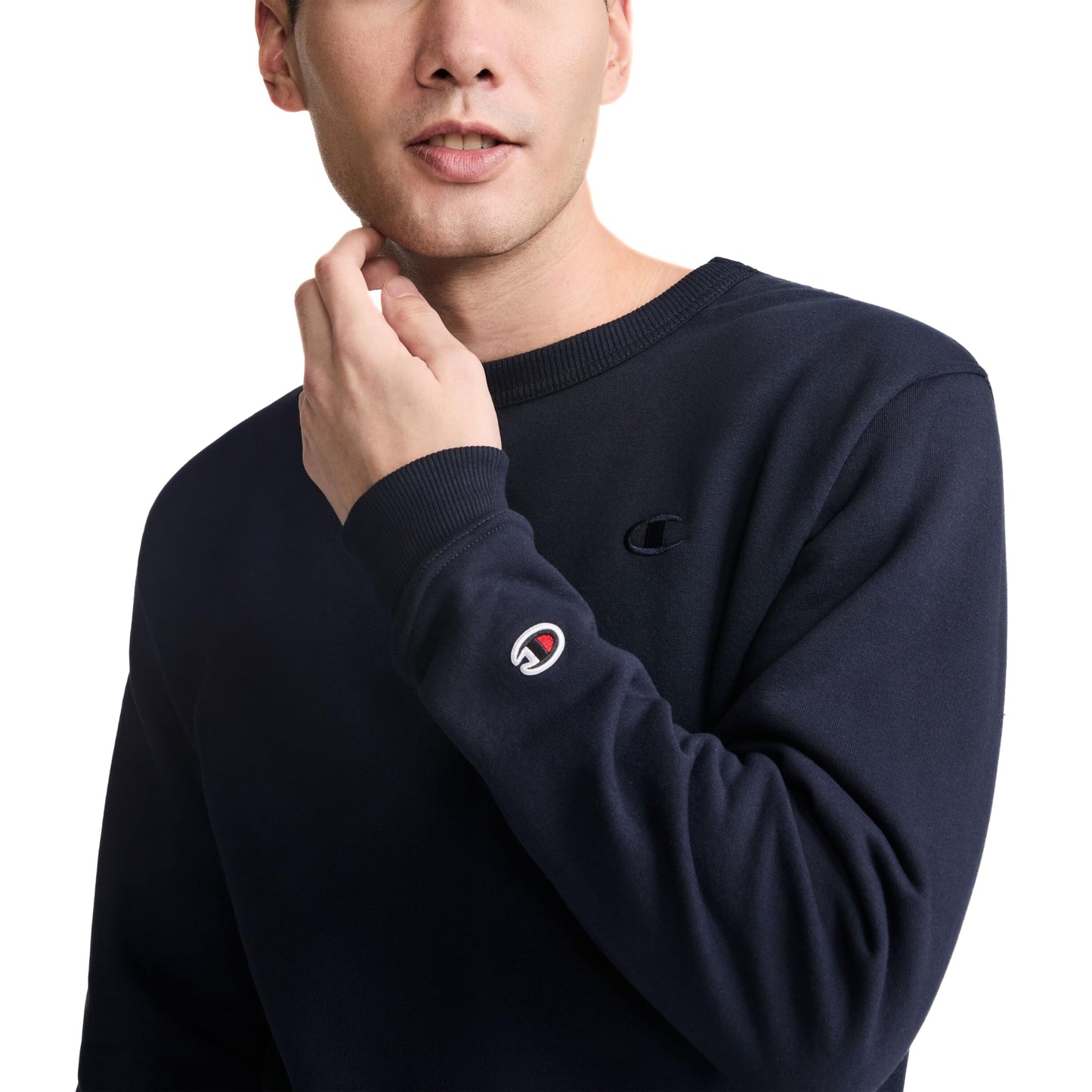 Champion Men's Crewneck, Powerblend Fleece Sweatshirt, Crewneck Sweatshirts(Reg. or Big & Tall)