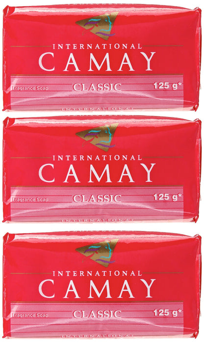 International Classic Camay Moisturizing Hand and Body Soap Bar 125 G. 3 Pack Product of Thailand